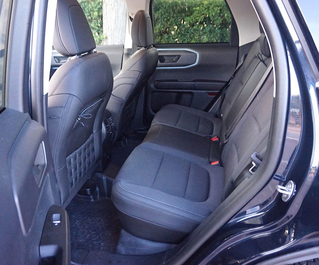 2021 Ford Bronco Sport back seat