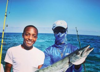 The Responsible Angling Education Program field trip to the Bahamas included deep-sea fishing in Bimini. Photo courtesy of Marine Education Initiative