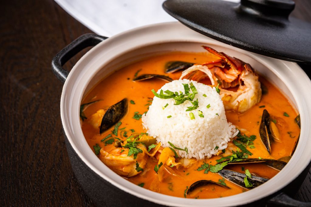 Moqueca baiana Brazilian fish stew, photo by Gerard Roncal