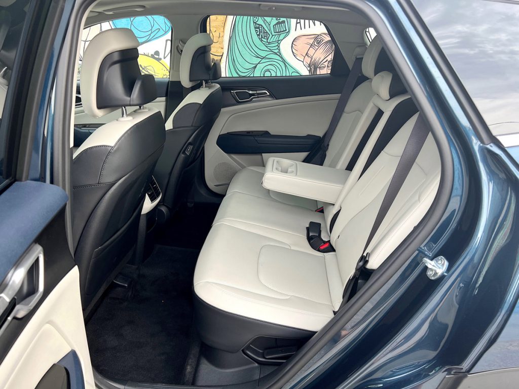 2023 Kia Sportage Hybrid EX AWD with Premium package, rear seats