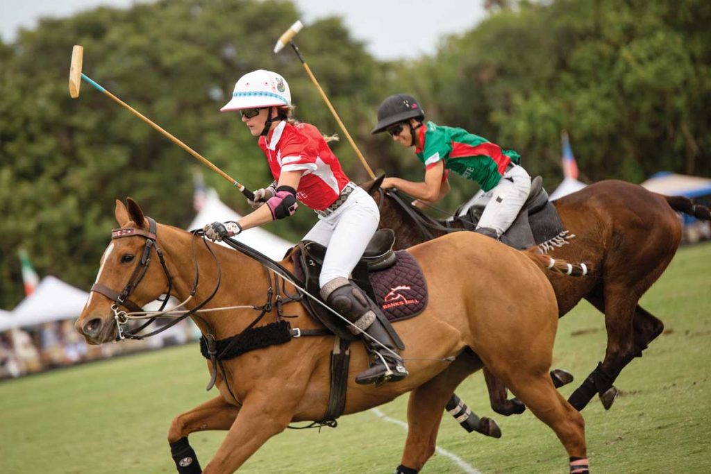 Hope Arellano continues her family’s sporting legacy as a fourth-generation professional polo player, earning many prestigious firsts on the field by the age of 19. Photo by Deitch + Pham