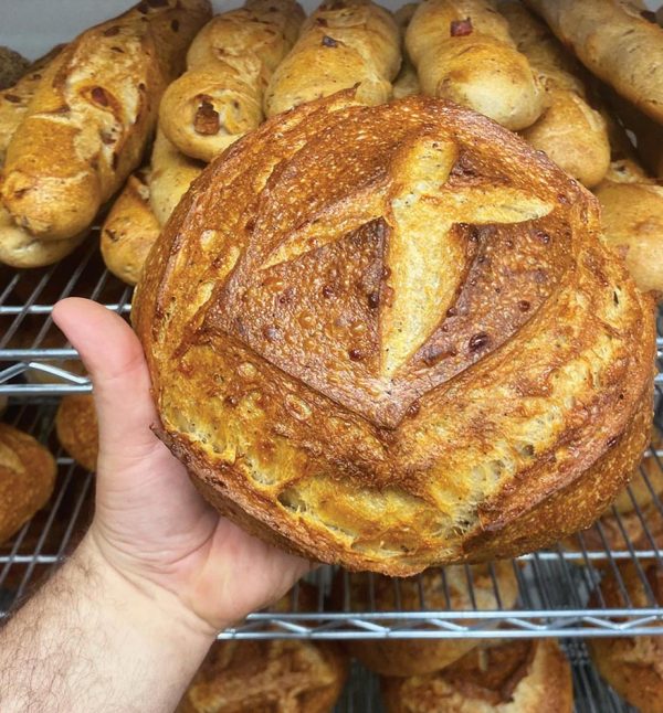 Labor of Loaf with Bread by Johnny Palm Beach Illustrated