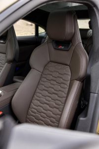 Audi 2024 RS e-tron GT, honeycomb leather. Photo courtesy of Audi