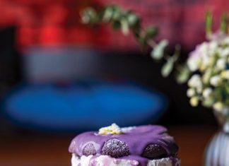 Ube Bae Cake at Kapow Noodle Bar. Photo by Current Media