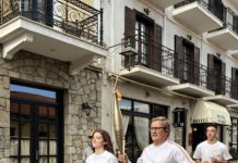 Antonis Loudaros of Jupiter participated in the Olympic Torch relay for the Paris 2024 Olympic Games. Photo courtesy of Antonis Loudaros