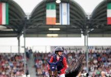 Laura Kraut and Baloutinue at the 2023 CHIO Aachen World Equestrian Festival. Photo by Matt Turer:US Equestrian