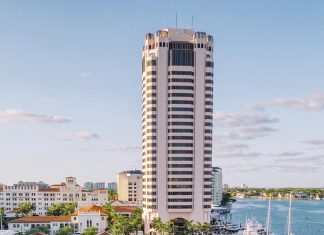 The pink Tower building at The Boca Raton has been reimagined as the resort’s most exclusive room product. Photo courtesy of The Boca Raton