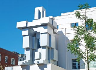 The exterior of Antony Gormley’s ROOM. Photo by Stephen White _ courtesy of The Beaumont