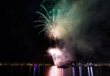 The event concludes with an The evening will conclude with an 18-minute FPL Fireworks display. Photo by S. Wiseman/courtesy of the City of West Palm Beach