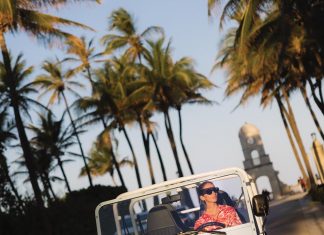 The Four Seasons’ in-house Moke is perfect for exploring Palm Beach. Photo courtesy of Four Seasons Resort Palm Beach