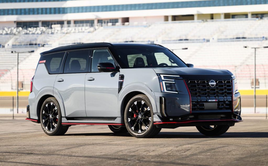 The Armada's twin-turbo 3.5-liter V6 gets an extra 35 hp to take the tally up to 460 hp along with 516 lb-ft of torque. Photo courtesy of Nissan
