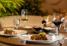Angle Unveils Refreshed Interiors and an Updated Menu Steakhouse offerings at Angle. Photo courtesy of Eau Palm Beach Resort & Spa