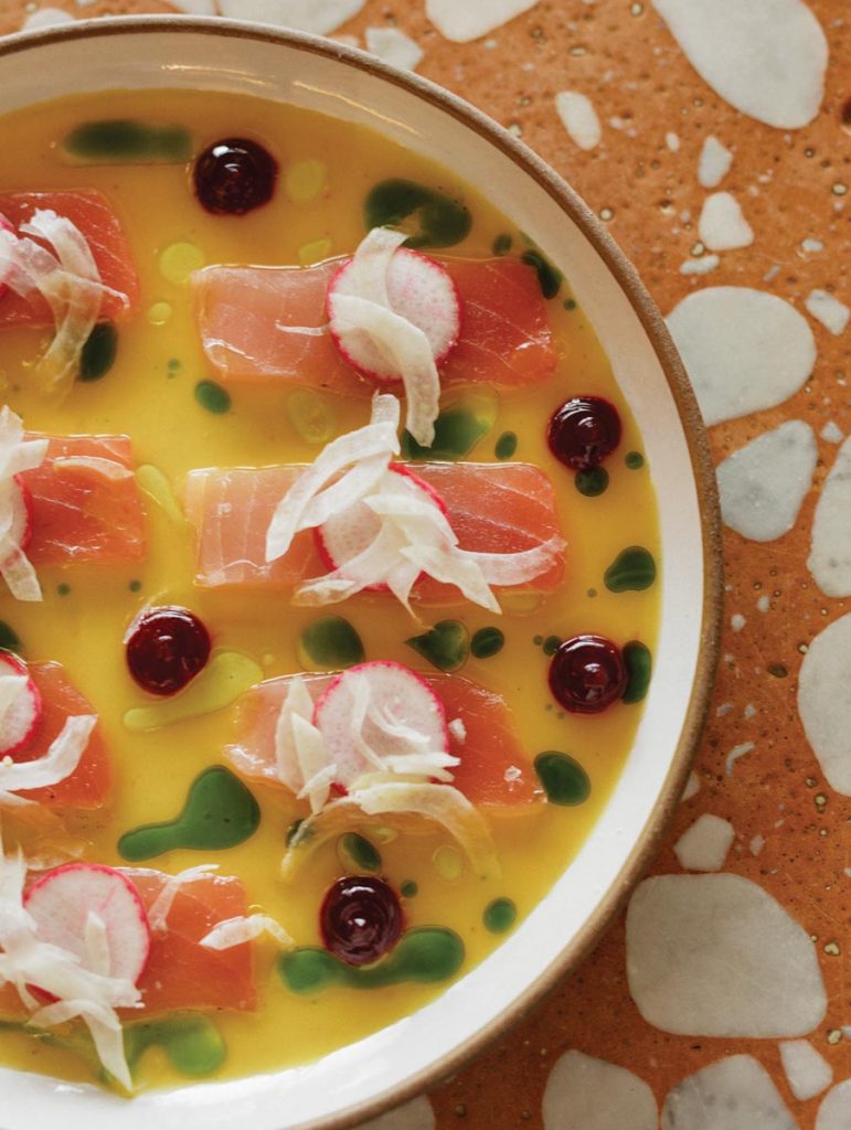 Seafood is sourced locally. Photo courtesy of Second Rodeo