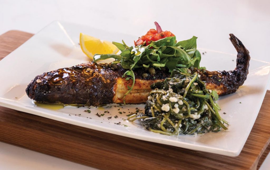 Grilled branzino. Photo by Jerry Rabinowitz